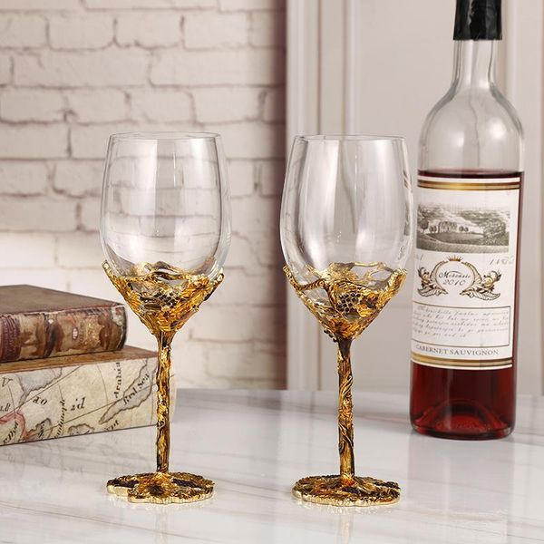european enamel red wine glass crystal goblet set household creative cup straight glasses
european enamel red wine glass crystal goblet set household creative cup straight glasses