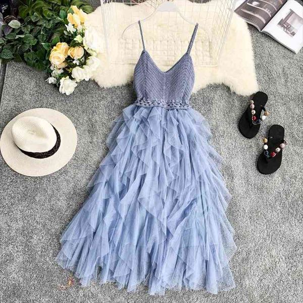 bohemian v neck spaghetti strap knit patchwork mesh summer midi long dress party women casual irregular beach holiday vestidos, White
bohemian v neck spaghetti strap knit patchwork mesh summer midi long dress party women casual irregular beach holiday vestidos, White