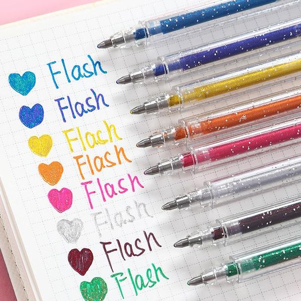 highlighter set flash color marker pen 8 bling drawing scrapbook tool diy stationery school art water highlighters, Black;red
highlighter set flash color marker pen 8 bling drawing scrapbook tool diy stationery school art water highlighters, Black;red