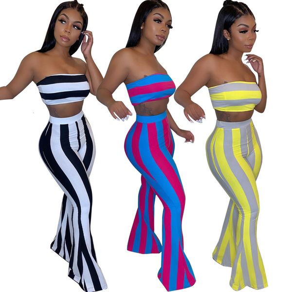 women's tracksuits summer women two piece outfits club clothing striped crop flare pants birthday matching suit 2 set 825, Gray
women's tracksuits summer women two piece outfits club clothing striped crop flare pants birthday matching suit 2 set 825, Gray