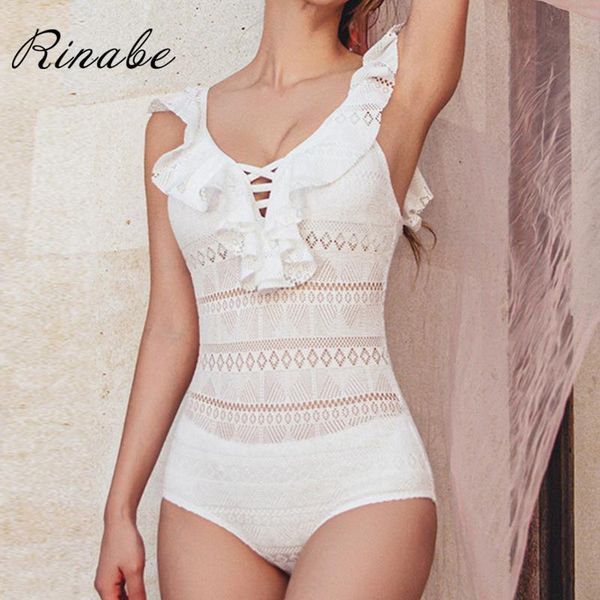 rinabe ruffle swimsuit women solid color one-piece-suits deep v neck swimwear mesh bikini hollow out monokini white biquini one-piece suits
rinabe ruffle swimsuit women solid color one-piece-suits deep v neck swimwear mesh bikini hollow out monokini white biquini one-piece suits