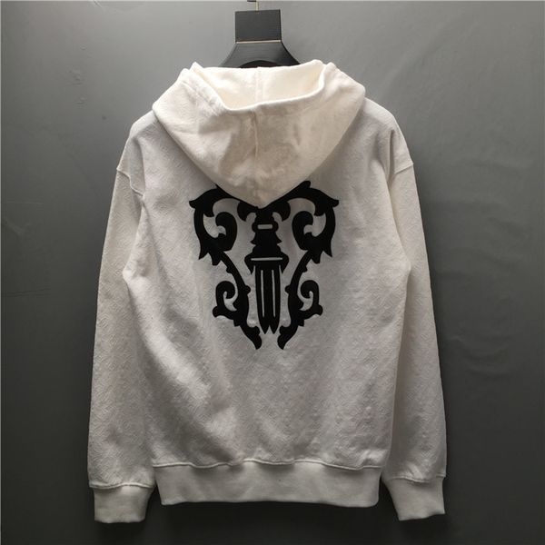 new dark jacquard cross hooded pullover for autumn winter 2020 pu sword personalized os men's and women's coat, Black
new dark jacquard cross hooded pullover for autumn winter 2020 pu sword personalized os men's and women's coat, Black