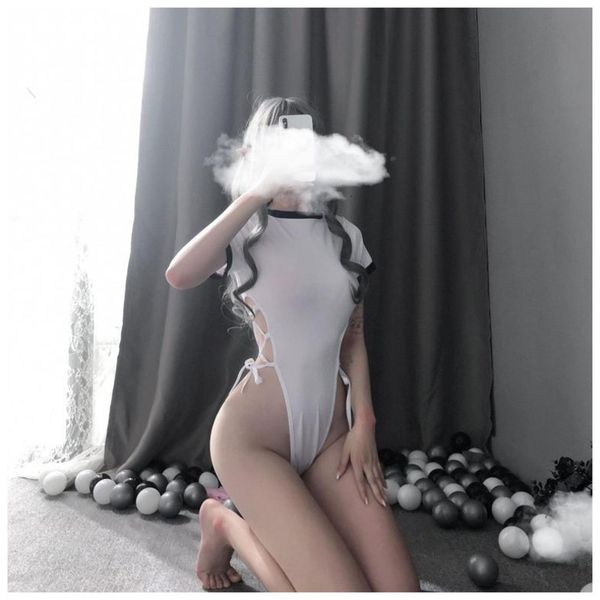 women' style underwear tight open file one-piece suit temptation student uniform generation, Red;black
women' style underwear tight open file one-piece suit temptation student uniform generation, Red;black