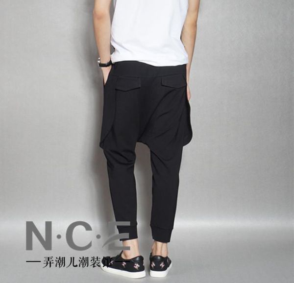 27-44 2021 men's clothing fashion slim low crotch pants harem male plus size trousers singer costumes, Black
27-44 2021 men's clothing fashion slim low crotch pants harem male plus size trousers singer costumes, Black