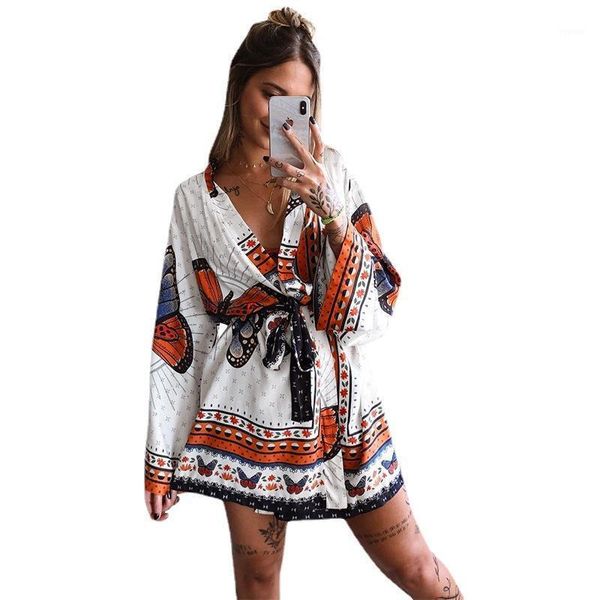 women's swimwear retro long sleeve dress women v-neck loose skirt kimono beach dashiki cardigan 2021 summer vestidos, White;black
women's swimwear retro long sleeve dress women v-neck loose skirt kimono beach dashiki cardigan 2021 summer vestidos, White;black