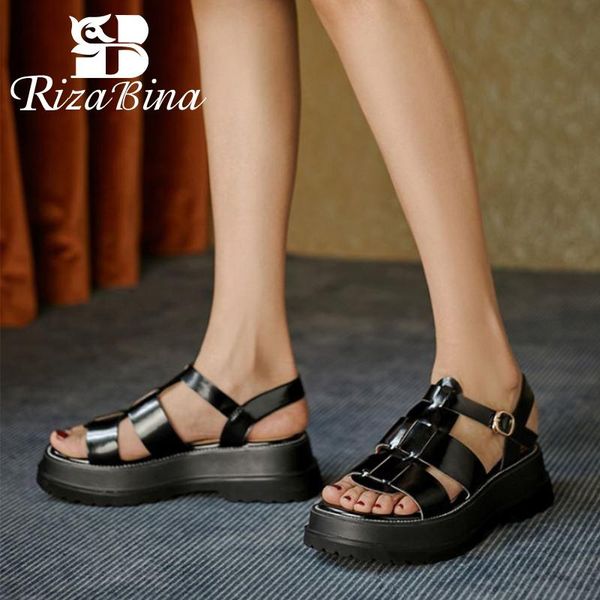 coolcept plus size 34-42 women summer real leather sandals platform t strap shoes for fashion casual daily footwear, Black
coolcept plus size 34-42 women summer real leather sandals platform t strap shoes for fashion casual daily footwear, Black