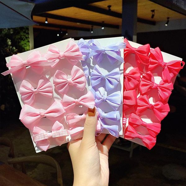 hair accessories 9pcs/set korean solid grosgrain ribbon bows clips for girls children pin barrettes cute hairpin kids, Slivery;white
hair accessories 9pcs/set korean solid grosgrain ribbon bows clips for girls children pin barrettes cute hairpin kids, Slivery;white