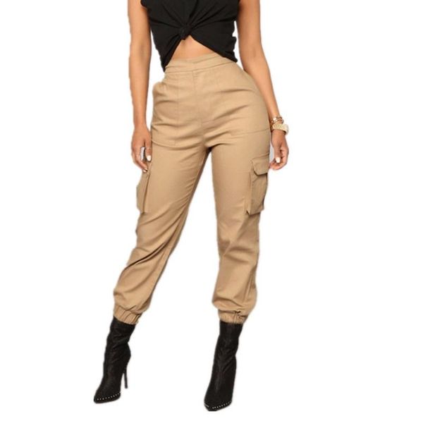 women's pants & capris cotton women elastic high waist pockets solid colro punk style female loose long cargo pant, Black;white
women's pants & capris cotton women elastic high waist pockets solid colro punk style female loose long cargo pant, Black;white