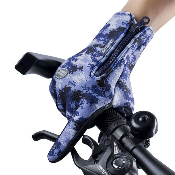 winter cycling gloves camouflage windproof waterproof adjustable full finger zipper warm anti slip skiing, Black
winter cycling gloves camouflage windproof waterproof adjustable full finger zipper warm anti slip skiing, Black