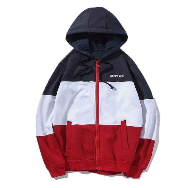 men's hoodies zipper cardigan hoodies men fashion patchwork tracksuit male sweatshirt 210818, Black
men's hoodies zipper cardigan hoodies men fashion patchwork tracksuit male sweatshirt 210818, Black