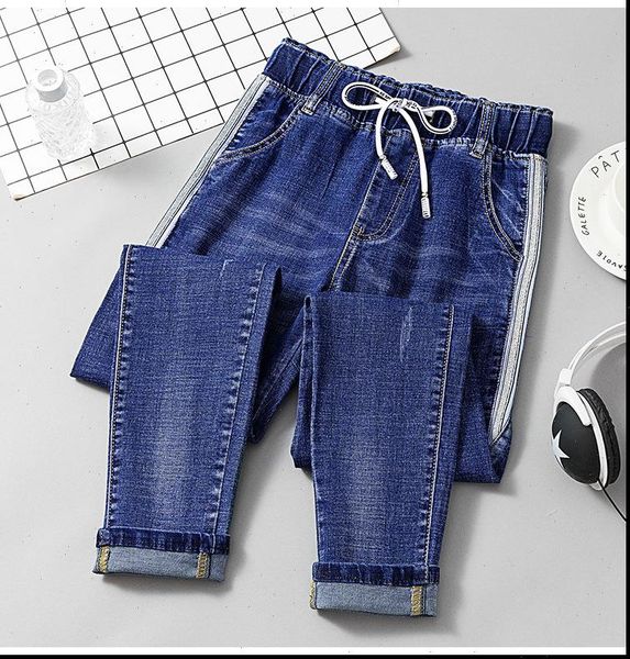 fall large size stretch fat womens jeans mm harlan was thin and versatile feet pants 1601, Blue
fall large size stretch fat womens jeans mm harlan was thin and versatile feet pants 1601, Blue