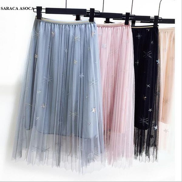 skirts spring summer embroidery star mesh bust skirt women fashion vintage high waist mid-calf pleated long girls, Black
skirts spring summer embroidery star mesh bust skirt women fashion vintage high waist mid-calf pleated long girls, Black