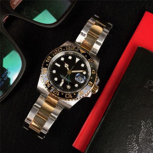 wristwatches gmt watches 40mm 44mm rotating bezel men's mechanical watch sapphire glass brand waterproof business men, Slivery;brown
wristwatches gmt watches 40mm 44mm rotating bezel men's mechanical watch sapphire glass brand waterproof business men, Slivery;brown