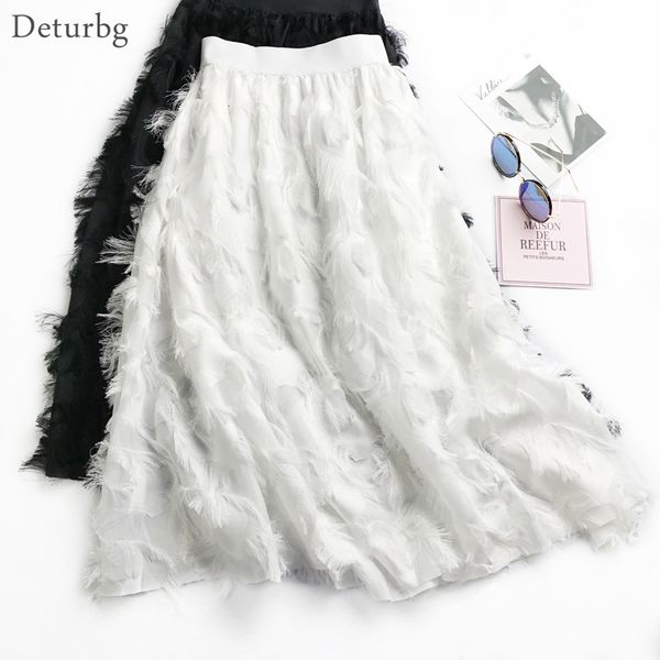 casual dresses women's fashion 3d feathers tutu skirt korean female high waist chiffon black white chic a-line midi skirts 2021 sp, Black;gray
casual dresses women's fashion 3d feathers tutu skirt korean female high waist chiffon black white chic a-line midi skirts 2021 sp, Black;gray