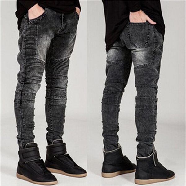 men's stretchy ripped skinny biker jeans destroyed slim fit denim mens elastic waist harem pants men jogger clothes man, Blue
men's stretchy ripped skinny biker jeans destroyed slim fit denim mens elastic waist harem pants men jogger clothes man, Blue