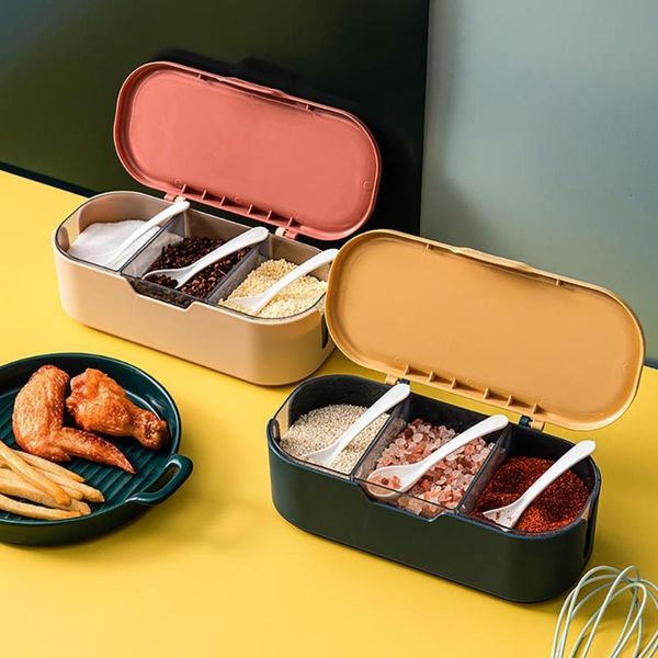 storage bottles & jars food grade seasoning box with spoons dust-proof pp detachable spice spoon container space saving airtight condiment
storage bottles & jars food grade seasoning box with spoons dust-proof pp detachable spice spoon container space saving airtight condiment