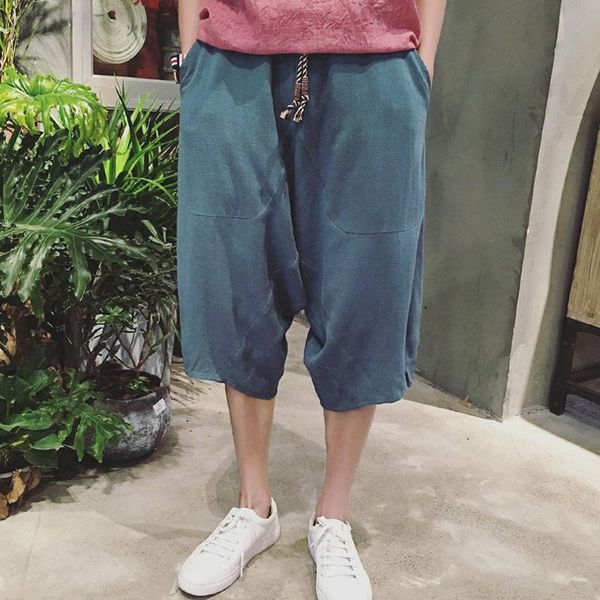 arrivals summers linen pants men casual ankle-length harem solid men's 7 trousers 6q1784 shorts, White;black
arrivals summers linen pants men casual ankle-length harem solid men's 7 trousers 6q1784 shorts, White;black