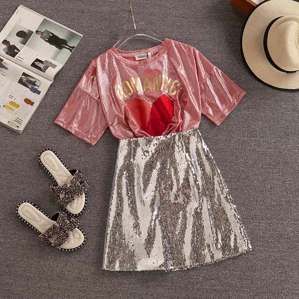 two piece dress sets women love printed lette + sequins mini skirts outfit new summer o neck bandage t shirts clothes 2 pcs s, White
two piece dress sets women love printed lette + sequins mini skirts outfit new summer o neck bandage t shirts clothes 2 pcs s, White