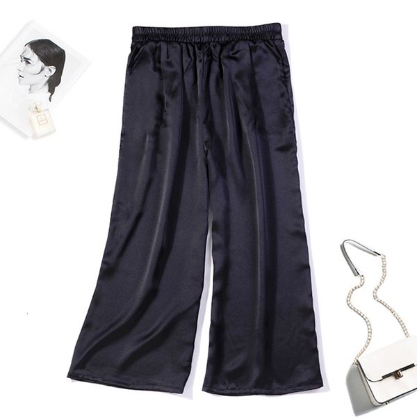 pants women's 100% pure heavy satin silk black elastic waist wide leg cropped pants trousers jn555, Black;white
pants women's 100% pure heavy satin silk black elastic waist wide leg cropped pants trousers jn555, Black;white