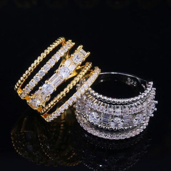 wedding rings caoshi noble temperament luxury women ring with full micro paved cz stone 2 color available charm party wholesale bulk, Slivery;golden
wedding rings caoshi noble temperament luxury women ring with full micro paved cz stone 2 color available charm party wholesale bulk, Slivery;golden