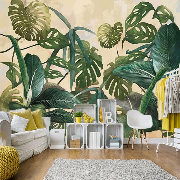 wallpapers drop custom mural wallpaper tropical rain forest palm banana leaf large murals wall painting for decoration
wallpapers drop custom mural wallpaper tropical rain forest palm banana leaf large murals wall painting for decoration