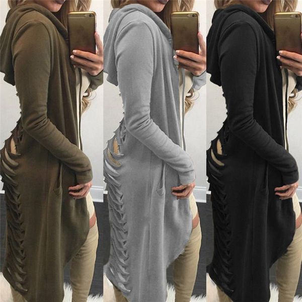 women's jackets 2021 fashion women summer slim loose casual long sleeve cut out ripped back hole hooded solid coat arrival, Black;brown
women's jackets 2021 fashion women summer slim loose casual long sleeve cut out ripped back hole hooded solid coat arrival, Black;brown