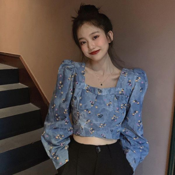 women's blouses & shirts women blouse autumn square collar bubble long sleeve jeans wear short blusas ropa de mujer, White
women's blouses & shirts women blouse autumn square collar bubble long sleeve jeans wear short blusas ropa de mujer, White