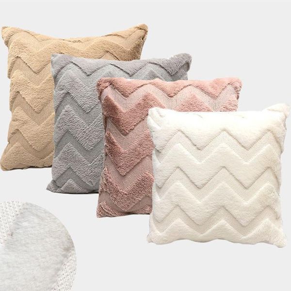 1pcs 45*45cm modern simple plush pillow solid color sofa pillowcase living room cushion waist geometric pattern case
1pcs 45*45cm modern simple plush pillow solid color sofa pillowcase living room cushion waist geometric pattern case