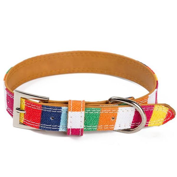 dog collars & leashes 1pc fashion rainbow pet puppy collar or adjust waterproof necklace supplies 5 size xxs-l leads pu
dog collars & leashes 1pc fashion rainbow pet puppy collar or adjust waterproof necklace supplies 5 size xxs-l leads pu