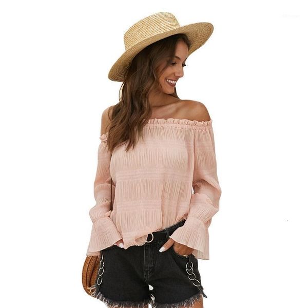 women's & shirts blouses summer chic off shoulder fashion slash neck solid color casual long sleeve blouse elegant women clothing1 ngq6, White
women's & shirts blouses summer chic off shoulder fashion slash neck solid color casual long sleeve blouse elegant women clothing1 ngq6, White