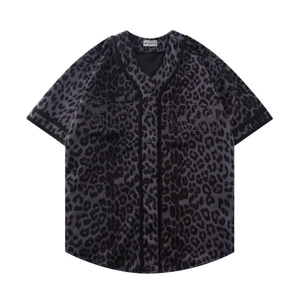 fashion shirt american letter embroidered leopard short sleeve t-shirt men's summer street brand loose v-neck cardigan 5-sleeve, White;black
fashion shirt american letter embroidered leopard short sleeve t-shirt men's summer street brand loose v-neck cardigan 5-sleeve, White;black