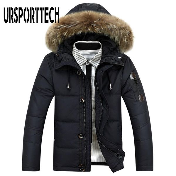 men's down & parkas style winter jacket men big size m-4xl real fur collar hooded white duck thick jackets warm coats, Black
men's down & parkas style winter jacket men big size m-4xl real fur collar hooded white duck thick jackets warm coats, Black