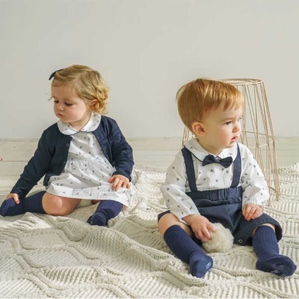 brother sister matching outfits spanish toddler boys romper coveralls baby girls cotton dress born infant clothes with coat 210722, Blue
brother sister matching outfits spanish toddler boys romper coveralls baby girls cotton dress born infant clothes with coat 210722, Blue
