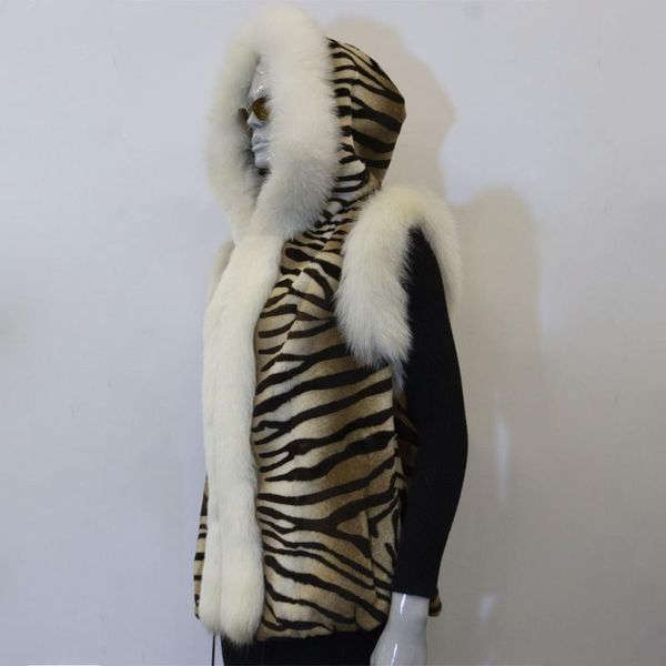 women's fur & faux women autumn winter spring original natural rex tiger comfortable famale sleeveless white collar vest, Black
women's fur & faux women autumn winter spring original natural rex tiger comfortable famale sleeveless white collar vest, Black