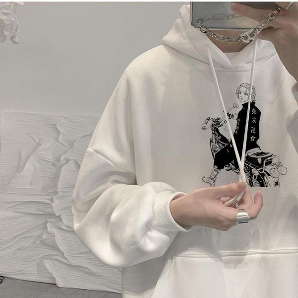 men's hoodies & sweatshirts fashion hoodie casual harajuku tokyo revengers printed men autumn winter female long sleeve clothing, Black
men's hoodies & sweatshirts fashion hoodie casual harajuku tokyo revengers printed men autumn winter female long sleeve clothing, Black