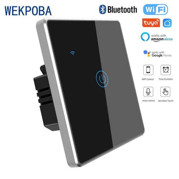 smart home control wekpoba wall bluetooth wifi touch light switch with neutral,no capacitor life/tuya works alexa,google
smart home control wekpoba wall bluetooth wifi touch light switch with neutral,no capacitor life/tuya works alexa,google
