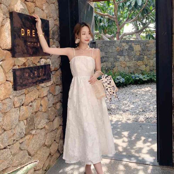 casual dresses retro-pearl french hang up ed white ladies jacquard super fairy beach as vacation, Black;gray