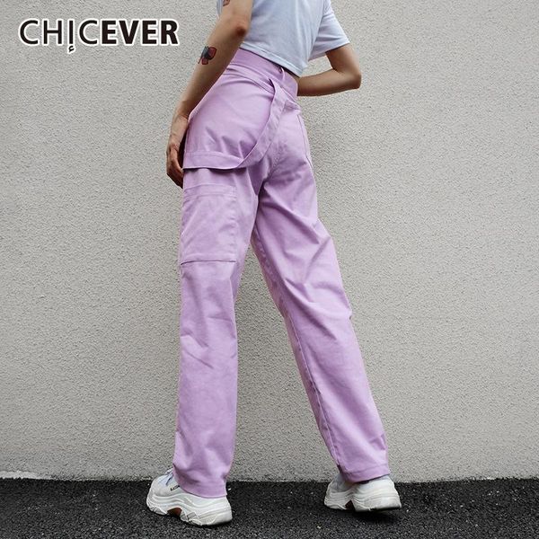 women's pants & capris chicever minimalist purple pant high waist full length patchwork pocket loose casual trouser female autumn 2021, Black;white
women's pants & capris chicever minimalist purple pant high waist full length patchwork pocket loose casual trouser female autumn 2021, Black;white