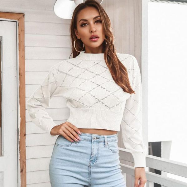 women's sweaters autumn for women 2021 fashion hollow out long sleeve knitted crop pullovers and khaki pink white, White;black
women's sweaters autumn for women 2021 fashion hollow out long sleeve knitted crop pullovers and khaki pink white, White;black