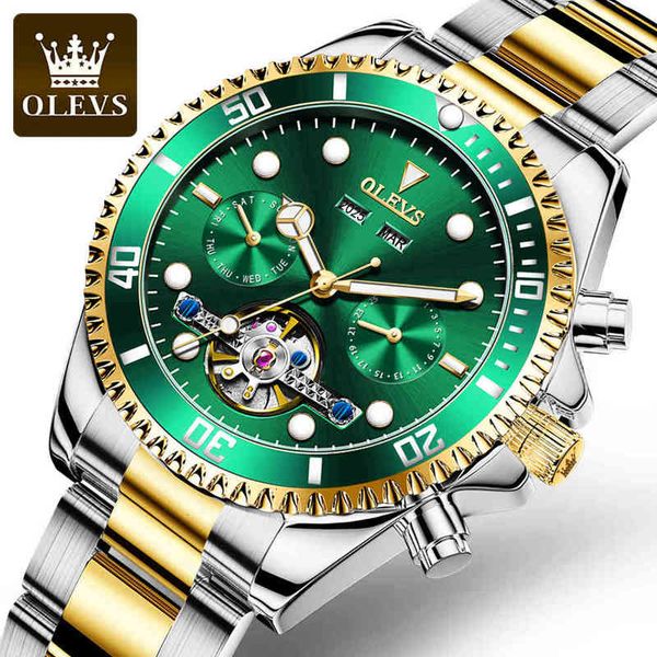 new olevs clock sports masculino multifunctional gentlemen clocks fire luxury fully steel mechanical waterproof men, Slivery;brown
new olevs clock sports masculino multifunctional gentlemen clocks fire luxury fully steel mechanical waterproof men, Slivery;brown