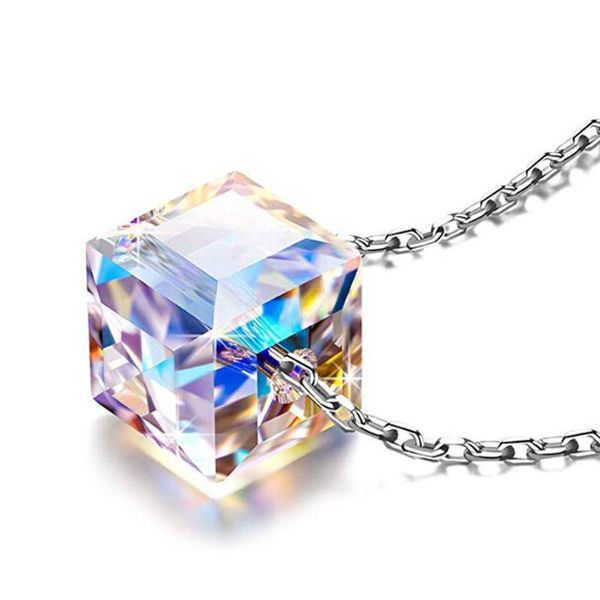 pendant necklaces colorful aurora square crystal necklace for women fashion jewelry, Silver
pendant necklaces colorful aurora square crystal necklace for women fashion jewelry, Silver