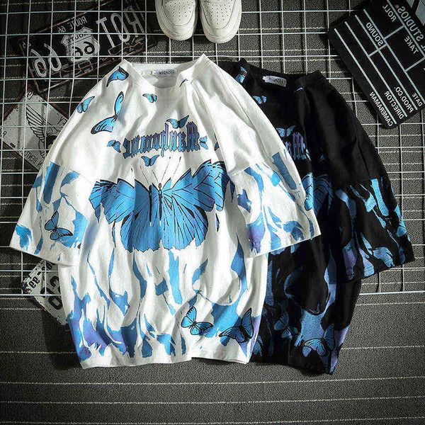 hip hop butterfly t shirt men oversized print women graffiti short sleeve fashion streetwear plus size op g1217, White;black
hip hop butterfly t shirt men oversized print women graffiti short sleeve fashion streetwear plus size op g1217, White;black