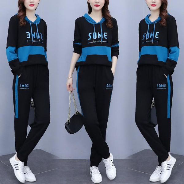 women's two piece pants autumn fashion long sleeve sports suit casual two-piece set loose survetement femme 2 year-old female costume p, White
women's two piece pants autumn fashion long sleeve sports suit casual two-piece set loose survetement femme 2 year-old female costume p, White