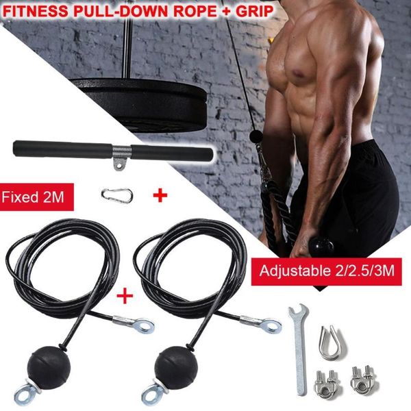 fitness pulling bar adjustable wire rope accessories pull down portable home gym equipment diy resistance bands
fitness pulling bar adjustable wire rope accessories pull down portable home gym equipment diy resistance bands