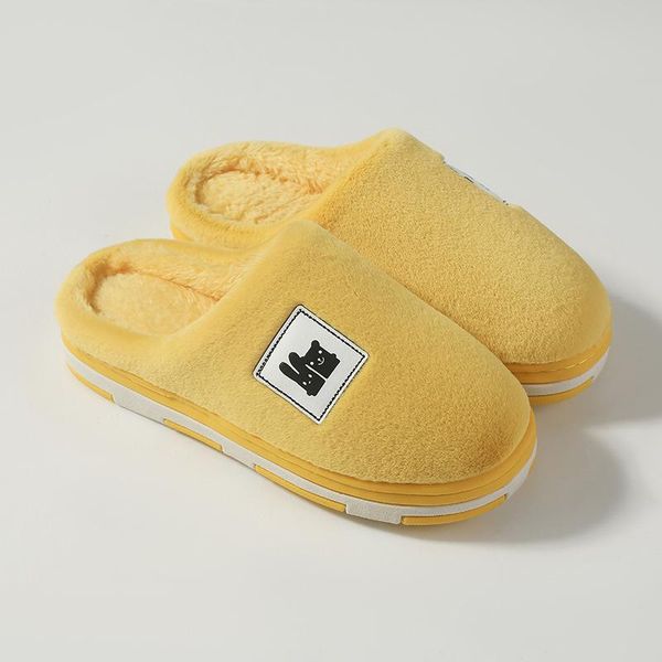 female indoor cotton slippers women's autumn and winter warm thickened plush shoes lovely cartoon women house, Black
female indoor cotton slippers women's autumn and winter warm thickened plush shoes lovely cartoon women house, Black
