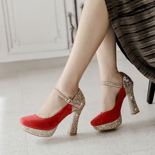 dress shoes ymechic women high heel platform pumps flock red black bling glitter crystal buckle mary jane big size summer party
dress shoes ymechic women high heel platform pumps flock red black bling glitter crystal buckle mary jane big size summer party