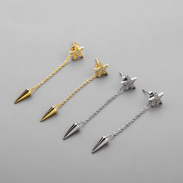 dangle & chandelier 925 sterling zircon star tassel rivets drop earring for women party wedding jewelry accessories eh333, Silver
dangle & chandelier 925 sterling zircon star tassel rivets drop earring for women party wedding jewelry accessories eh333, Silver
