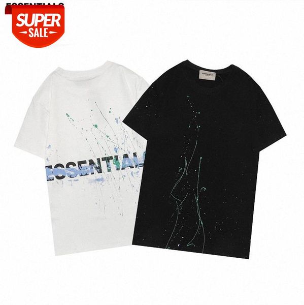 fog multi-line splash ink graffiti printing short-sleeved men and women one piece wholesale #rq6g, White;black
