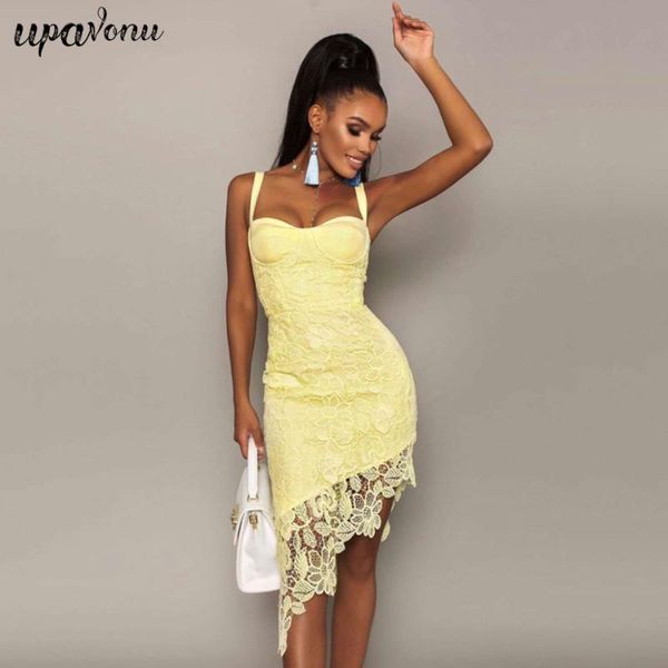 women bandage dress strap sleeveless lace stitching irregular bodycon party 2021 club vestido casual dresses, Black;gray
women bandage dress strap sleeveless lace stitching irregular bodycon party 2021 club vestido casual dresses, Black;gray