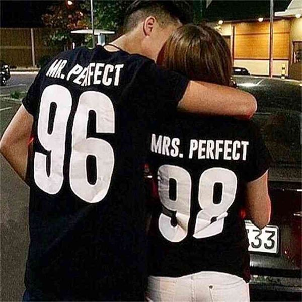 european style mrs mr perfect letter all match summer tees print cotton casual women short sleeve o neck t-shirts 210517, White
european style mrs mr perfect letter all match summer tees print cotton casual women short sleeve o neck t-shirts 210517, White
